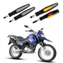 KIT 4 Setas Sequenciais Modelo P25B Slim / Palito Para Moto YMH XTZ 150 2004 2005 2006 2007 2008 2009