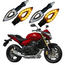 Kit 4 Setas Sequenciais P01 S Honda CB 650F 2013 2014 2015 2016 2017 2018 2019 2020 2021