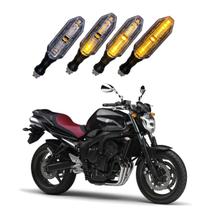 Kit 4 Setas Sequenciais Pisca de Led Modelo P26S Para Moto FAZER 600 2010 2011 2012 2013 2014 2015