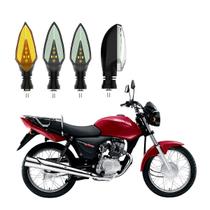 KIT 4 Setas Sequenciais Pisca de Led Modelo P35 Para Moto Honda CG 150 Titan KS 2004 2005 2006 2007 2008 2009