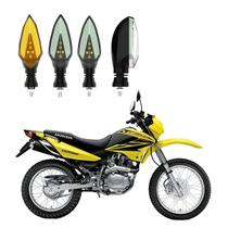 KIT 4 Setas Sequenciais Pisca de Led Modelo P35 Para Moto Honda NXR 150 BROS ES 2004 2005 2006 2007 2008 2009