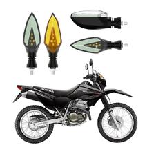 KIT 4 Setas Sequenciais Pisca de Led Modelo P35 Para Moto Honda XR 250 TORNADO 2004 2005 2006 2007 2008 2009