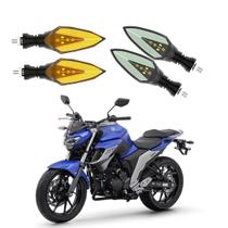 KIT 4 Setas Sequenciais Pisca de Led Modelo P35S Para Moto FAZER 250 2010 2011 2012 2013 2014 2015