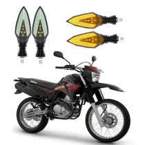 KIT 4 Setas Sequenciais Pisca de Led Modelo P35S Para Moto XTZ 250 ANO 2016 2017 2018201920202021