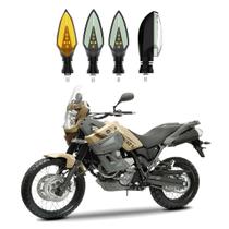 KIT 4 Setas Sequenciais Pisca de Led Modelo P35S Para Moto XTZ 250 TENERÊ 2010 2011 2012 2013 2014 2015