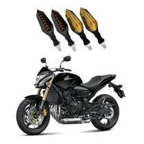 KIT 4 Setas Sequenciais Pisca de Led Modelo P43S Honda CB 600F Hornet 2010 2011 2012 2013 2014 2015