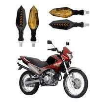 KIT 4 Setas Sequenciais Pisca de Led Modelo P43S Honda NX4 FALCON 400 2016 2017 2018 2019 2020 2021