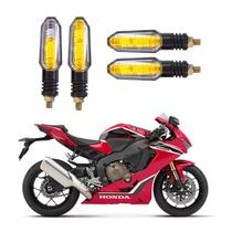 Kit 4 Setas Sequenciais Pisca de Led Universal Modelo P50S Moto CB 1000R 2004 2005 2006 2007 2008 2009