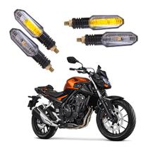 Kit 4 Setas Sequenciais Pisca de Led Universal Modelo P50S Moto CB 500F 2004 2005 2006 2007 2008 2009