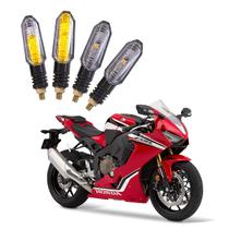 Kit 4 Setas Sequenciais Pisca de Led Universal Modelo P50S Moto CBR 1000 Fireblade 2016 2017 2018 2019 2020 2021