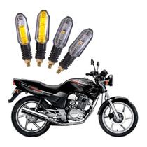 Kit 4 Setas Sequenciais Pisca de Led Universal Modelo P50S Moto CBX 200 2010 2011 2012 2013 2014 2015