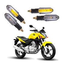 Kit 4 Setas Sequenciais Pisca de Led Universal Modelo P50S Moto Honda CB 300R 2010 2011 2012 2013 2014 2015
