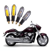 Kit 4 Setas Sequenciais Pisca Led Universal Modelo P50S BOULEVARD M1500 2013 2014 2015 2016 2017 2018 2019 2020 2021