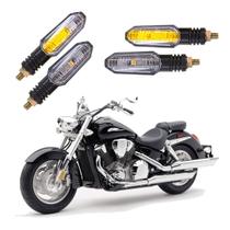 Kit 4 Setas Sequenciais Pisca Led Universal Modelo P50S Honda VTX 1800R 2004 2005 2006 2007 2008 2009 2010 2011 2012