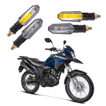 Kit 4 Setas Sequenciais Pisca Led Universal Modelo P50S Honda XRE 190 2004 2005 2006 2007 2008 2009 2010 2011 2012