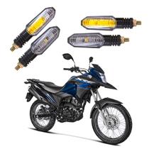 Kit 4 Setas Sequenciais Pisca Led Universal Modelo P50S Honda XRE 190 2004 2005 2006 2007 2008 2009 2010 2011 2012