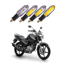 Kit 4 Setas Sequenciais Pisca Led Universal Modelo P50S Moto FACTOR 125 2013 2014 2015 2016 2017 2018 2019 2020 2021