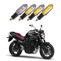 Kit 4 Setas Sequenciais Pisca Led Universal Modelo P50S Moto FAZER 600 FZ 2013 2014 2015 2016 2017 2018 2019 2020 2021