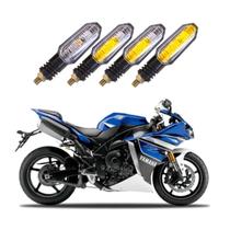 Kit 4 Setas Sequenciais Pisca Led Universal Modelo P50S Moto FZ1 2004 2005 2006 2007 2008 2009 2010 2011 2012