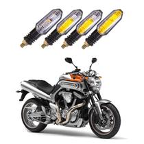 Kit 4 Setas Sequenciais Pisca Led Universal Modelo P50S Moto MT01 2013 2014 2015 2016 2017 2018 2019 2020 2021
