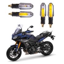 Kit 4 Setas Sequenciais Pisca Led Universal Modelo P50S Moto MT09 TRACKER 2004 2005 2006 2007 2008 2009 2010 2011 2012