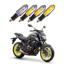 Kit 4 Setas Sequenciais Pisca Led Universal Modelo P50S Moto XJ6 2013 2014 2015 2016 2017 2018 2019 2020 2021