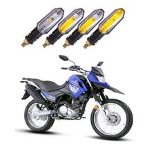 Kit 4 Setas Sequenciais Pisca Led Universal Modelo P50S Moto XTZ 150 2013 2014 2015 2016 2017 2018 2019 2020 2021