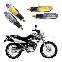 Kit 4 Setas Sequenciais Pisca Led Universal Modelo P50S NXR 125 BROS KS 2004 2005 2006 2007 2008 2009 2010 2011 2012