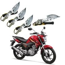 Kit 4 Setas Stallion para Moto Honda CG 160 Titan SE 2001 2002 2003 2004 2005 2006 -2016 2017 2018 2019 2020 Kit 4 Setas Stallion para Moto Honda CG 160 Titan SE 2001 2002 2003 2004 2005 2006 -2016 2017 2018 2019 2020