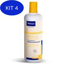 Kit 4 Shampoo Dermatólogico Virbac Peroxydex Spherulites