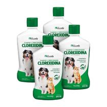 Kit 4 Shampoo e Condicionador Kelldrin Clorexidina 500ml Kit 4 Shampoo e Condicionador Kelldrin Clorexidina 500ml