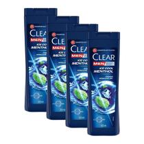Kit 4 Shampoos Clear Men Anticaspa Ice Cool Menthol 400ml Kit 4 Shampoos Clear Men Anticaspa Ice Cool Menthol 400ml