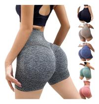 Kit 4 Short Levanta Bumbum Feminino Fitness Academia Yoga