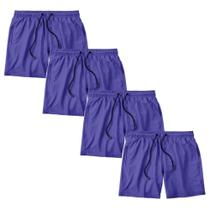 Kit 4 Short Masculino Bermuda Praia Academia Treino Esporte
