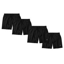 Kit 4 Shorts Bermuda Masculino Básico Mauricinho Tactel