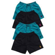 Kit 4 Shorts Moda Praia Plus Size Masculino Tactel G1 G2 G3 - Hyve