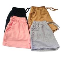 Kit 4 Shorts Moletom Bermuda Confort Dia A Dia - DMPREMIUMNINO