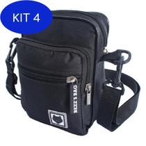 Kit 4 Shoulder Bag Bezz Mini Bolsa Tira Colo Necessaire
