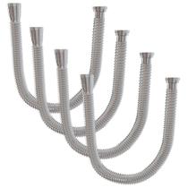 Kit 4 Sifão Click Longo Universal Flexível Cromado Estrela