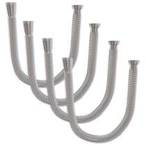 Kit 4 Sifão Click Longo Universal Flexível Cromado Estrela