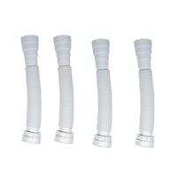 Kit 4 Sifão Sanfonado Flexível Multiuso Universal Branco