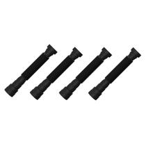 Kit 4 Sifão Universal Sanfonado Tubo Extensivo 70cm Preto Blukit