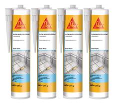 Kit 4 Sikasil Silicone Neutro Para Piscinas 401 Transparente 280ml Kit 4 Sikasil Silicone Neutro Para Piscinas 401 Transparente 280ml