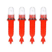 Kit 4 Sinalizador Náutico Pisca Pisca Estrobo Luz Led 3 Cores Para Pesca Redes Sinalização Barcos Com Fotocélula Noturno
