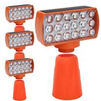 Kit 4 Sinalizadores Solares SU-CONE3 Leds Vermelhos e Azuis 1000m AB Mídia Kit 4 Sinalizadores Solares SU-CONE3 Leds Vermelhos e Azuis 1000m AB Mídia