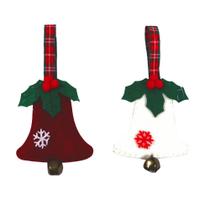 Kit 4 Sinos Com Guizo Pendente 13cm Enfeite De Natal Decoração Àrvore