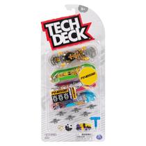 Kit 4 Skates de Dedo Tech Deck Finesse Sunny com Acessórios Completos