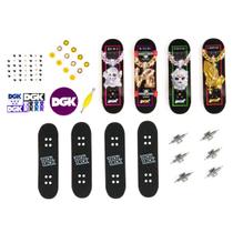 Kit 4 Skates De Dedo Tech Deck Ultra Com Acessórios Para Montar Profissional Sunny