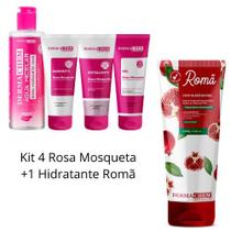 Kit 4 Skin Care Rosa Mosqueta Completo hidratante Romã protetor Solar labial Kit 4 Skin Care Rosa Mosqueta Completo hidratante Romã protetor Solar labial