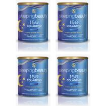 KIT 4 SLEEPINGBEAUTY COLÁGENO DA NOITE COM VITAMINAS 195g SABOR CHOCOMALLOW